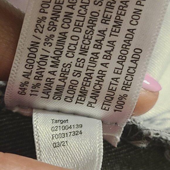 Ava & Viv | Women's Black Acid Washed Distressed Skinny Jeans (Size 14W) - Picture 10 of 15